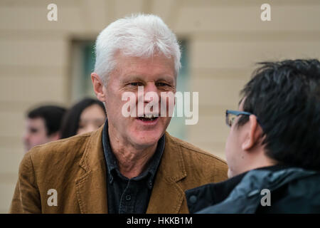 London, UK. 28th January, 2017. Director of the Royal Museums Greenwich 'Dr Kevin Fewster' attends the spectacle puppets show an hour and a hlaf long for the Chinese New Year: Guangzhou Art Troupe at National Maritime Museum, London, UK. Credit: See Li/Alamy Live News Stock Photo