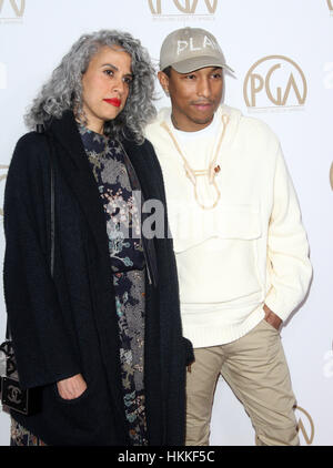 Pharrell Williams and his wife Helen Lasichanh attend the Chanel Haute  Couture Spring/Summer 2020 show as part of Paris Fashion Week on January  21, 2020 in Paris, France. Photo by Laurent Zabulon/ABACAPRESS.COM