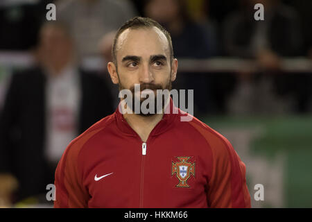 Seixal, Portugal. 29th January 2017. FUTSAL: PORTUGAL x RUSSIA  - Ricardinho in action during friendly futsal match between Portugal and Russia, in Seixal, Portugal. Credit: Bruno de Carvalho/Alamy Live News Stock Photo