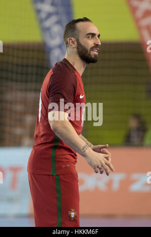 Seixal, Portugal. 29th January 2017. FUTSAL: PORTUGAL x RUSSIA  - Ricardinho in action during friendly futsal match between Portugal and Russia, in Seixal, Portugal. Credit: Bruno de Carvalho/Alamy Live News Stock Photo