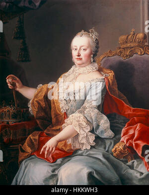 Centralising Ruler Portrait of Maria Theresia, also known as Maria Theresa, Archduchess of ...