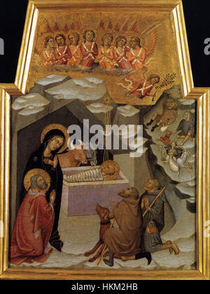 Bartolo di Fredi - Nativity and Adoration of the Shepherds - WGA01326 Stock Photo
