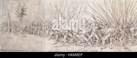 Battle Scene, after Hans Holbein the Younger Stock Photo