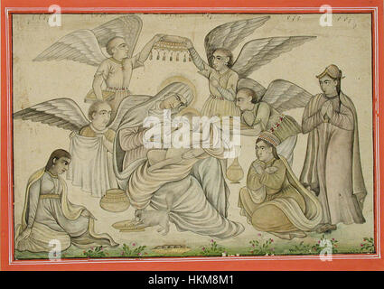 Angels Attend Mary and Jesus (6124544163) Stock Photo