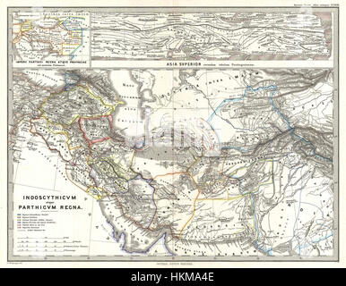 1865 Spruner Map of Persia in Antiquity - Geographicus - Persia-spruner-1865 Stock Photo