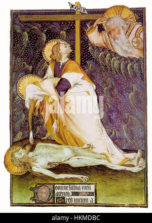 Painting depicting the mourning over the dead Jesus Christ by Paolo da ...