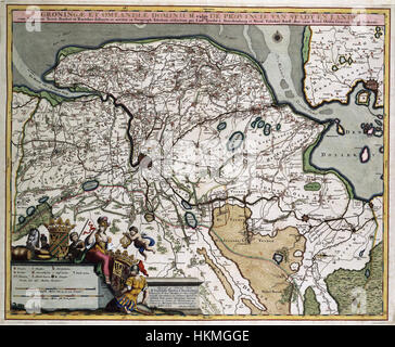 Map of the province of Groningen, Groningae et Omlandiae dominium vulgo ...