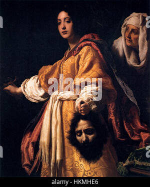 Judith This painting depicts Judith holding the severed head of Holofernes, a ...
