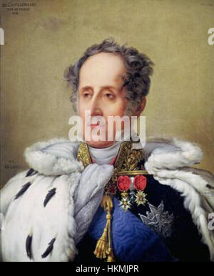 Portrait of Francois Rene Vicomte de Chateaubriand, 1828 Stock Photo