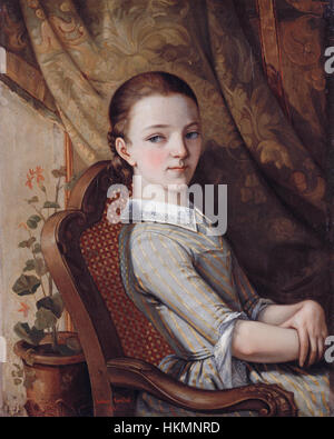 Gustave Courbet - Portrait of Juliette Courbet - WGA05481 Stock Photo