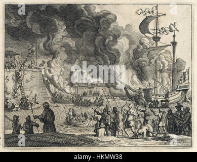 Conquest of Diu by the Portuguese in 1535 Stock Photo - Alamy
