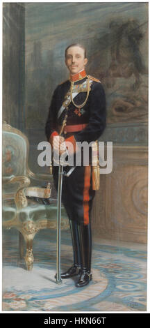 Alfonso XIII con uniforme de militar (Museo del Prado) Stock Photo