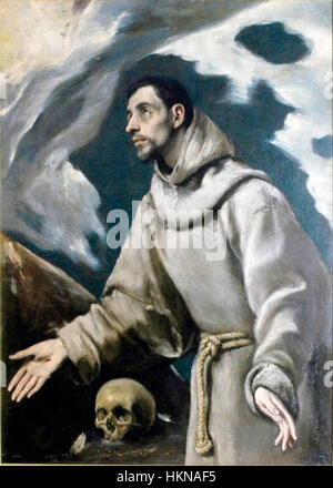 'The Ecstasy of St. Francis' by El Greco is a religious painting ...