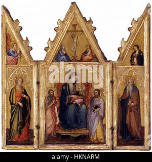 20 Andrea di Bartolo Triptych Madonna with Child and Saints Lindenau, Altenburg Stock Photo