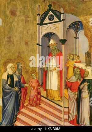 12 Andrea di Bartolo. THE PRESENTATION OF THE VIRGIN c. 1400, National Gallery of Art, Washington Stock Photo