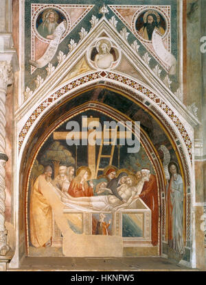 30 Maso di Banco and Taddeo Gaddi 1335-40 Fresco from Santa Croce, Florence Stock Photo