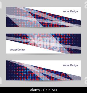 Set of horizontal banners Stock Vector