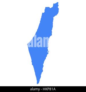 Map of Israel Stock Vector