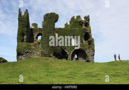 Ballycarbery Castle near Cahersiveen, Conty Kerry, Irleand. Stock Photo