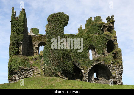 Ballycarbery Castle near Cahersiveen, Conty Kerry, Irleand. Stock Photo