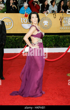 Kim Kardashian at the Screen Actors Guild Awards in Los Angeles Jan. 30, 2011. Photo by Francis Specker Stock Photo