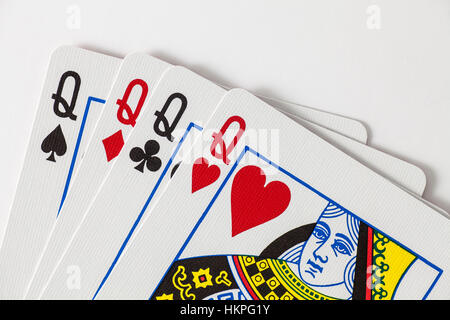 Playing Cards - Four Queens Stock Photo: 61866708 - Alamy