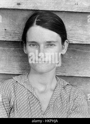 WALKER EVANS (1903-1975) American photographer whose work for the Farm Security Administration  included this portrait of Allie Mae Burroughs taken during the Great Depression in 1935. Photo: FSA Stock Photo