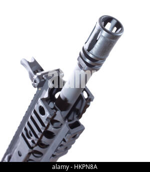 Device often found on the front end of an assault rifle Stock Photo