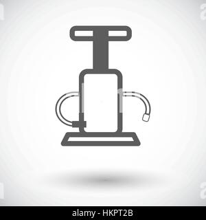 Pump. Single flat icon on white background. Vector illustration. Stock Vector