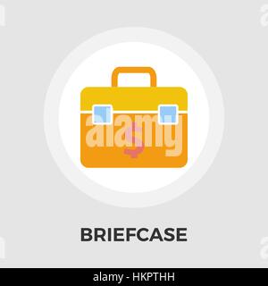 Briefcase icon vector. Flat icon isolated on the white background. Editable EPS file. Vector illustration. Stock Vector