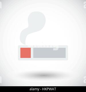 Lighter. Single flat icon on white background. Vector illustration. Stock Vector