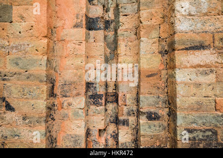 Old red brick wall background texture pattern Stock Photo