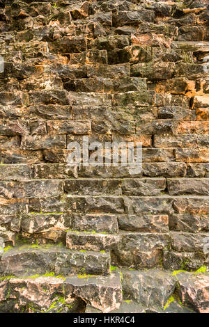 Old red brick wall background texture pattern Stock Photo