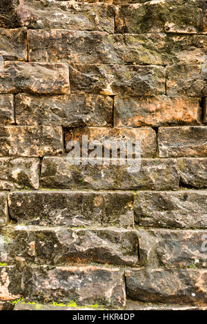 Old red brick wall background texture pattern Stock Photo