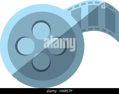 cartoon film reel cinema video tape vector illustration eps 10 Stock Vector