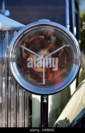 Headlight of a 1934 Rolls Royce 20/25 Stock Photo