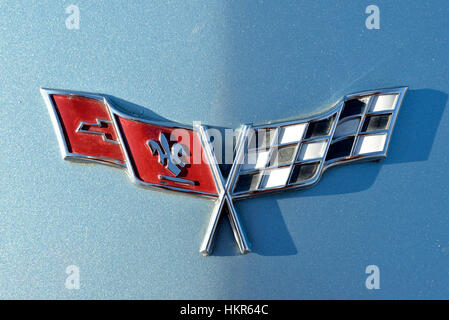 1977 Chevrolet Corvette badge Stock Photo