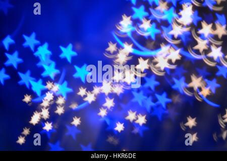 Abstract star patterns against dark background Stock Photo