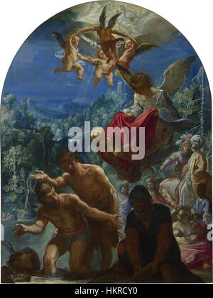 This artwork depicts the biblical scene of Adam and Eve grieving the ...