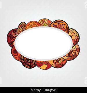 hand drawn ethnic background Stock Vector