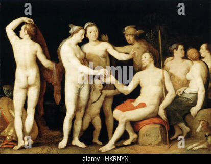 Cornelis Cornelisz. van Haarlem - The Judgment of Paris - WGA05252 Stock Photo