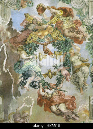 Pietro da Cortona's painting 'La Divina Provvidenza - The Triumph of ...