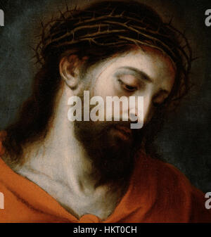 Detalle del Ecce Homo de Murillo (Museo del Prado) Stock Photo