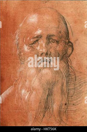 This study by Albrecht Dürer, titled 'Study of a Man, Aged 93 ...
