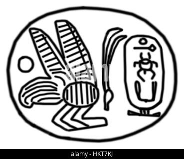 Egyptian - Scarab from Egyptian-Style Necklace - Walters 57153013 - Impression Stock Photo