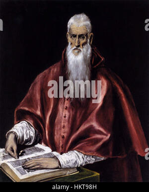 El Greco - St Jerome as a Scholar - WGA10625 Stock Photo