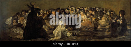 Francisco de Goya y Lucientes - Witches' Sabbath (The Great He-Goat) Stock Photo