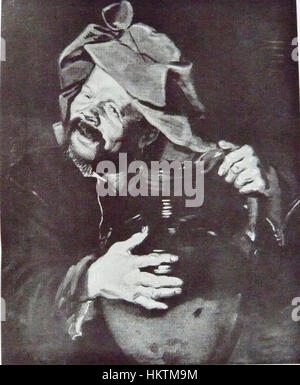 Frans Hals - Man with a large pottery jug or drinkebroer Stock Photo