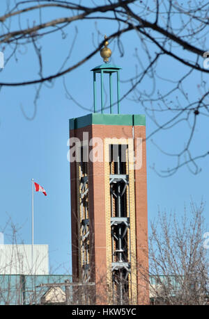 Gatineau, Canada. 29th Jan, 2017. The Outaouais Islamic Centre on Rue Lois on Monday morning. Six people were killed and another eight were wounded in a shooting at a Mosque during EL AISHA prayer on 29 January. Two suspects have been taken into custody. Photo : KADRI Mohamed Credit: imagespic/Alamy Live News Stock Photo