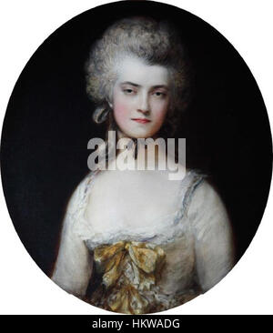 Gainsborough - Mrs Thomas Robinson 'Perdita' oval Stock Photo